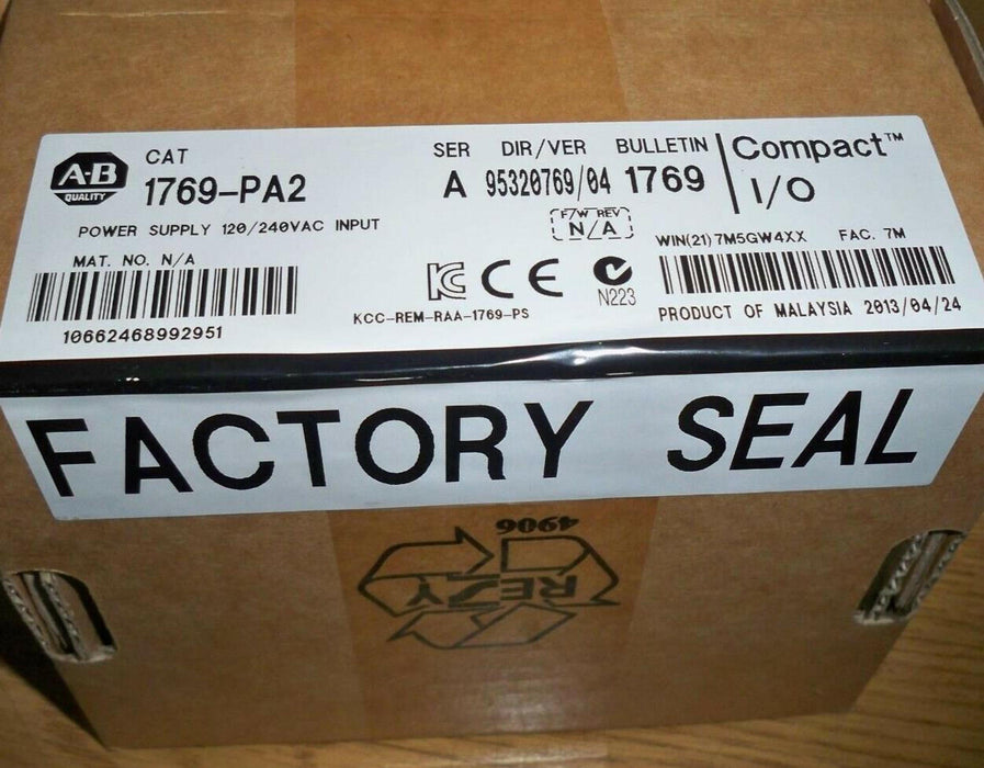 1769-PA2 Allen BradleyPower Supply Module Series A 1769PA2 Sealed New NIB