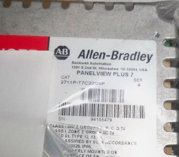 2711P-T7C22D9P Allen Bradley PanelView Plus 7 Ser A Touch Panel New No Box