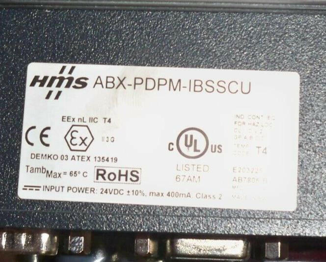 ABX-PDPM-IBSSCU HMS Anybus X-Gateway Profibus Master ABXPDPMIBSSCU