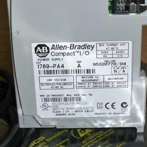 1769-PA4 Allen Bradley Power Supply Module Series A 1769PA4