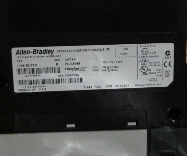 1756-EN2TR Allen Bradley Enet/IP Module Series B 1756EN2TR