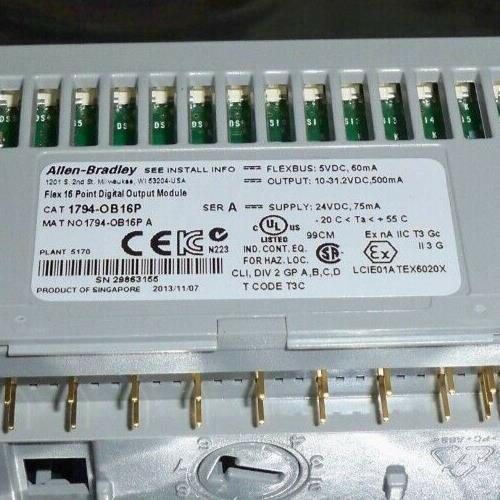 ALLEN BRADLEY 1794-OB16P SERIES A FLEX I/O MODULE  1794OB16P