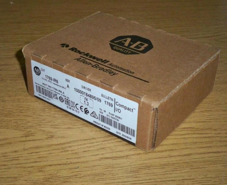 1769-IR6 Allen Bradley RTD/resistance Input Series A 1769IR6 Sealed Mfg. 2023