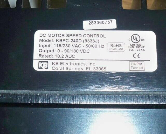 KBPC-240D KB Electronics DC Motor Speed Control KBPC240D (9338J)