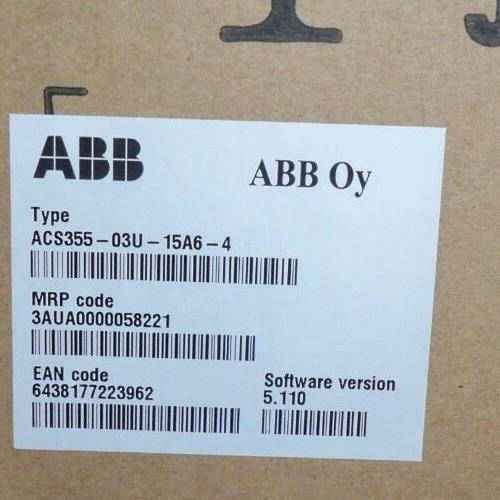 ABB ACS355-03U-15A6-4 DRIVE ACS35503U15A64