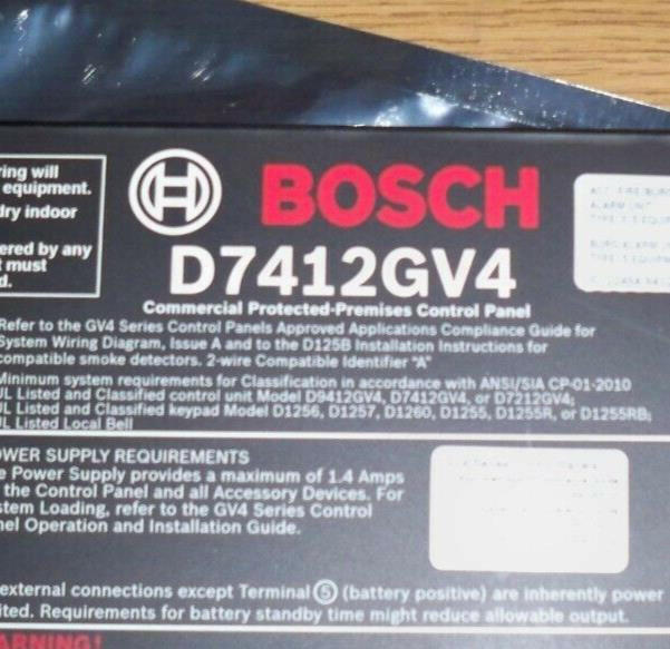 Bosch D7412GV4 Access Control Panel D 74 12 GV 4