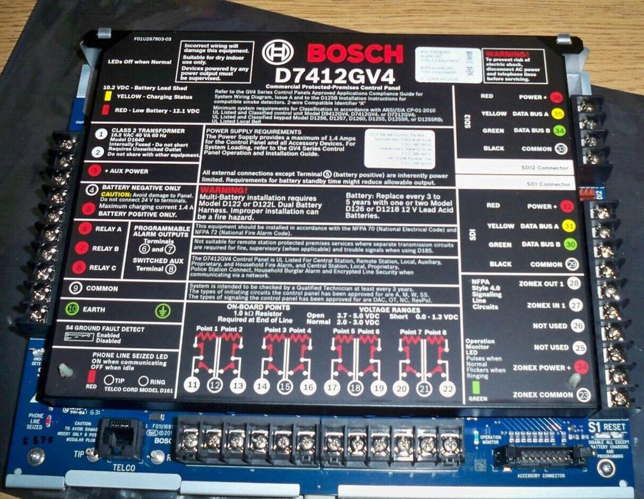 Bosch D7412GV4 Access Control Panel D 74 12 GV 4