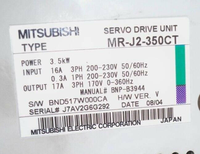 MR-J2-350CT Mitsubishi Servo Drive MRJ2350CT