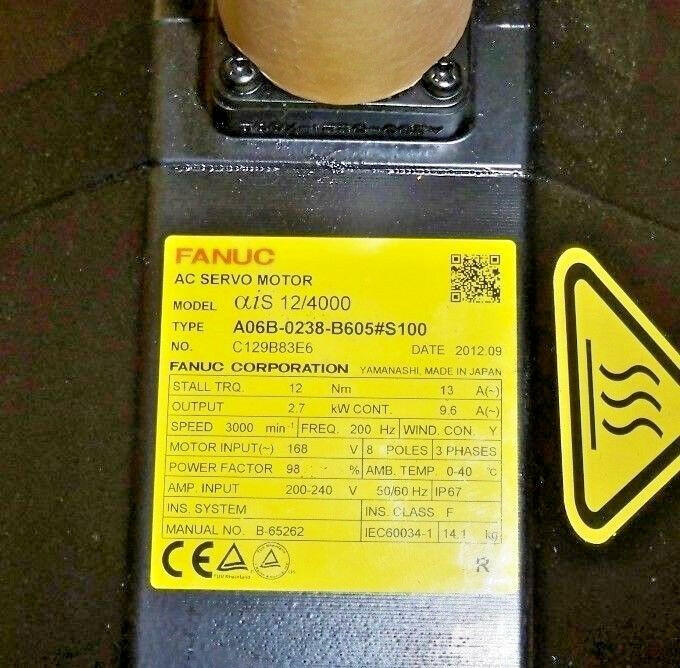 NEW FANUC A06B-0238-B605  #S100 AC SERVO MOTOR A06B0238B605 NEW NNB