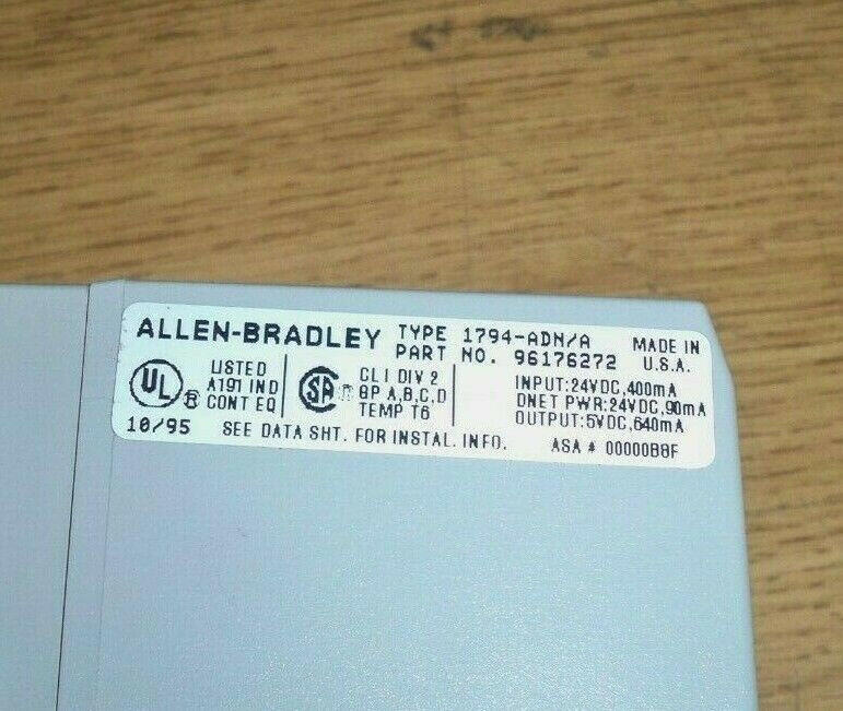 ALLEN BRADLEY 1794-ADN SERIES A DEVICENET ADAPTER 1794ADN