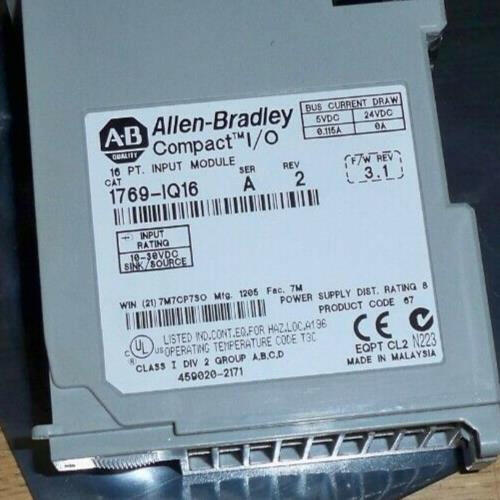 Allen Bradley 1769-IQ16 SERIES A 16 POINT INPUT MODULE 1769IQ16 no door