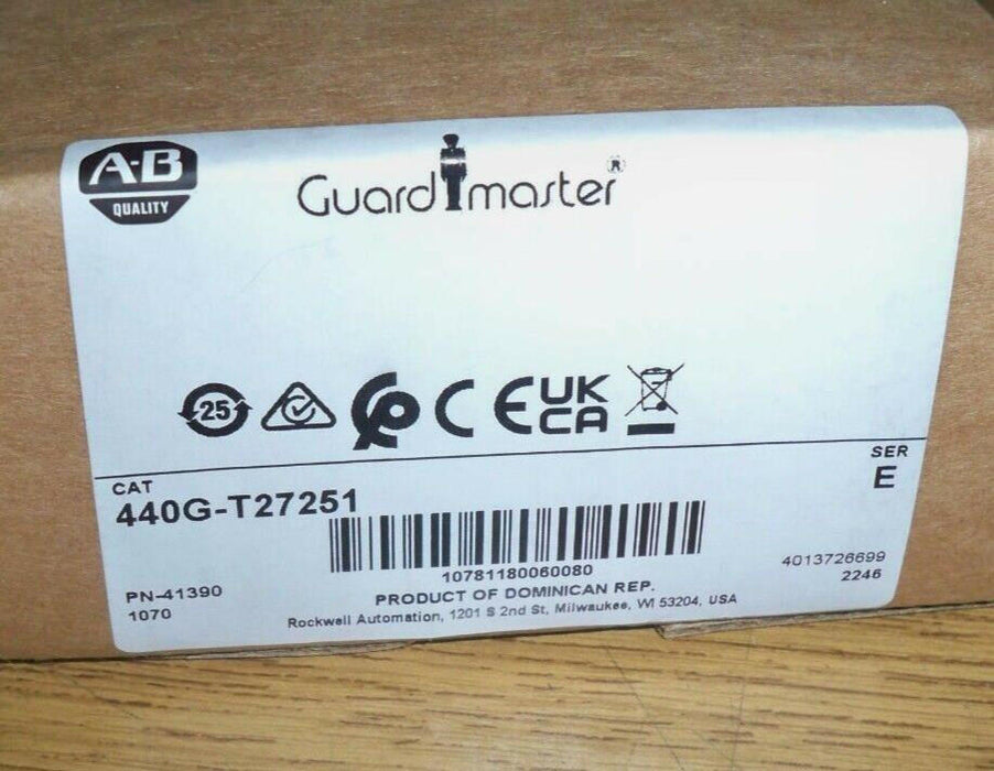 440G-T27251 Allen Bradley Safety Interlock Switch Ser E NIB 440GT27251