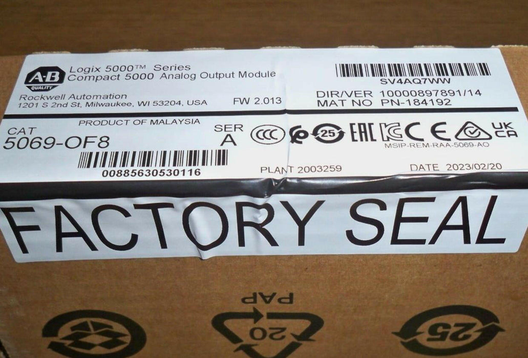 5069-OF8 Allen Bradley Analog Output Module Series A 5069OF8