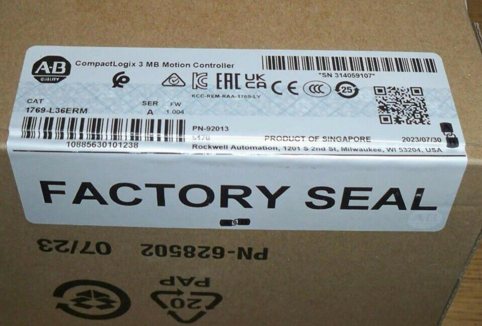 1769-L36ERM Allen Bradley Series A Controller 1769L36ERM Mfg 2023 Sealed