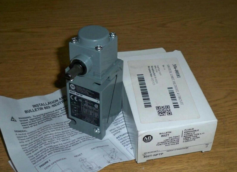 802T-NPTP Allen Bradley Series J Oil Tight Limit Switch 802TNPTP NIB NEW