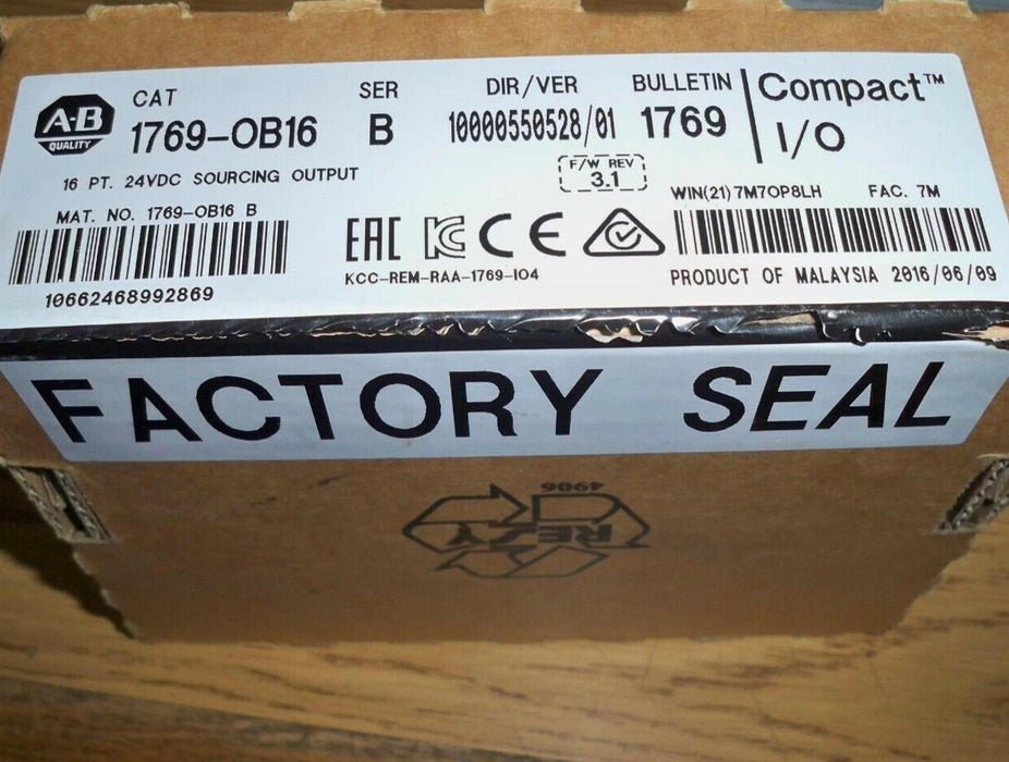 1769-OB16 Allen Bradley Series B Digital Output Module 1769OB16 NIB