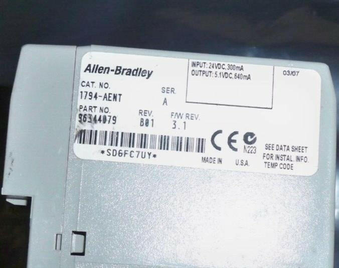 1794-AENT Allen Bradley Ethernet I/P Adaptor Series A 1794AENT