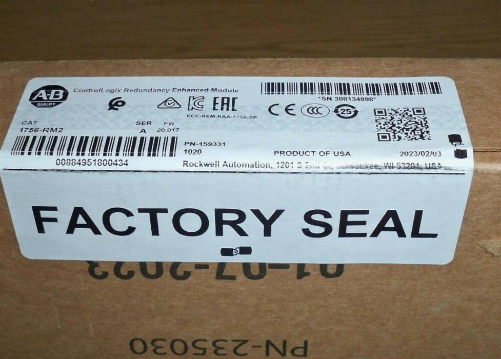 Allen Bradley 1756-RM2 Redundancy Enhanced Module Sealed 2023 Unused Surplus